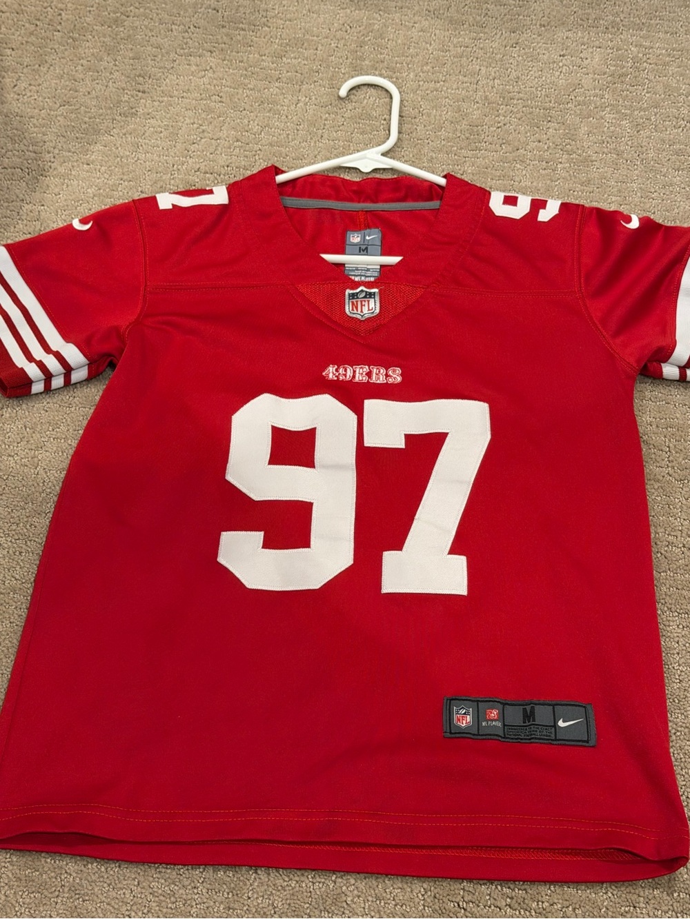NFL Red Youth #97 49ers Football Jersey